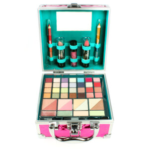 Exotic Vibes Travel Vegan Makeup Love Urban Beauty Vanity Case Cosmetic Set 49pc